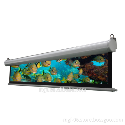 120'' 16:9 projection screen motor switch with remote control electric projector screen